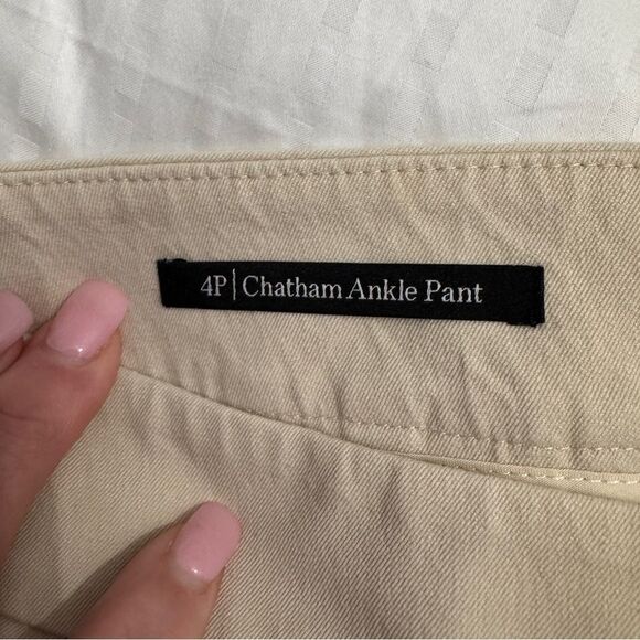 Talbots khaki Chatham slim ankle pant in excellent condition size 4P - Picture 2 of 12
